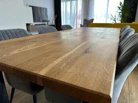 Dubový jedálenský stôl, masív 220cm x 90cm - 8