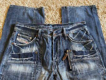 Vintage rifle DIESEL- široké- baggy jeans - 8