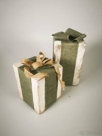 Drevené vianočné darčeky /dekorácia - 8