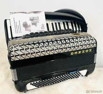 Predám akordeón Hohner Atlantic 120 bas De Luxe Výborný zvuk - 8