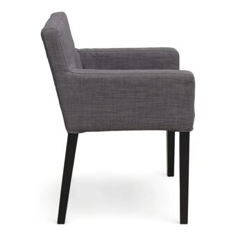 Stolicky s operadlom IKEA Nils (sivy potah) - 8