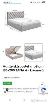 Manželská posteľ 180X200 - 8