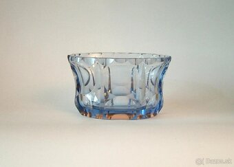 Váza, vázy - brúsené sklo, art deco. - 8