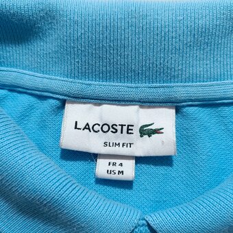 Lacoste svetlomodrá polokošeľa s krátkym rukávom tričko M - 8