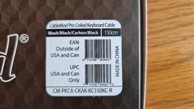 CableMod Pro Coiled Keyboard Cable / Carbon - 8