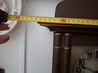 Predám funkčné starožitné nástenné hodiny JUNGHANS artdeco 7 - 8