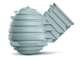 Podzemná plastová monolitická pivnica svetlo šedá 7,5 m3 - 8