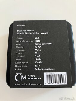 Sada strieborných mincí NIKOLA TESLA - 8