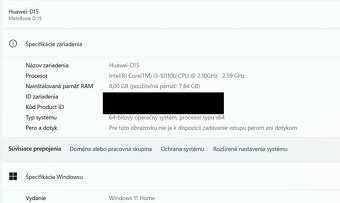 Huawei MateBook D15 💻 - 8