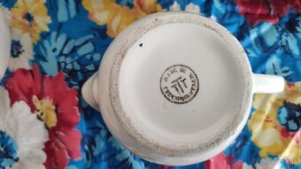 Keramika Teplice, šálka, kanvica, mliečnik, cukornička - 8