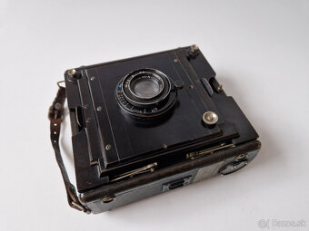 Starý německý vzpěrový měchový fotoaparát Wünsche Victrix - 8