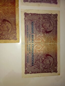 BANKOVKY 10 KČS 1927, RŮZNÉ SÉRIE, VŠE NEPERFOROVANÉ - 8