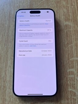Apple iPhone 15 Pro Max 256GB Black Titanium - 8