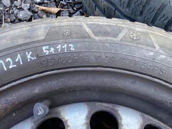 121. sada zimní kola 195/60 r16 5x112 VW Škoda - 8