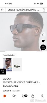 Predám slnečné okuliare gucci unisex - 8