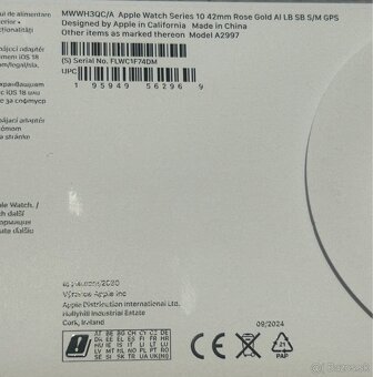 PREDANÉ Dobrý deň Ponúkam na predaj Apple Watch 10 42mm - 8
