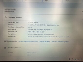 Notebook HP ProBook 4330s, i3 , SSD 256 GB, 8 GB RAM, Win 11 - 8