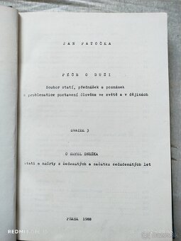Jan Patočka Péče o duši Svazek 3 SAMIZDAT 1988 Exkluzívne - 8