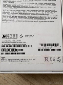 Predam Iphone 14 modry 128gb - 8
