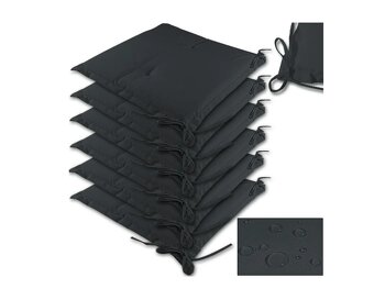 6 x poduška 43 x 39 x 5 cm krémová červená zelená sivá - 8