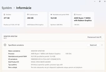 Lenovo Yoga 7 Series 14" - Ryzen 7 5800U | 16GB | 500GB SSD - 8