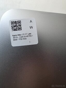 Apple iMac 21,5 Late 2013 Core i5-4570S - 8