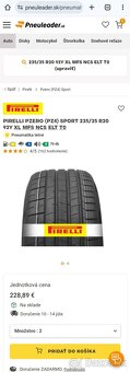 1ks NOVÁ pneu 235/35 R20 92Y PIRELLI P ZERO - 8