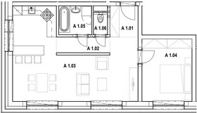 2.izb.byt s terasou a parkovacím miestom na Lúčkach v Skalic - 8
