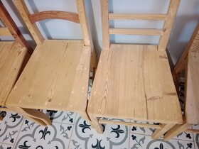 Staré, selské židle po renovaci - 8