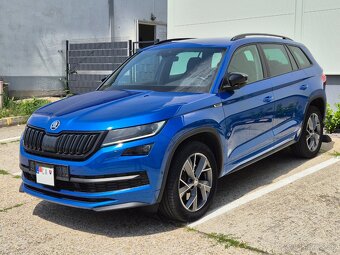 Škoda Kodiaq Sportline 4x4 DSG webasto 360kam race blue - 8