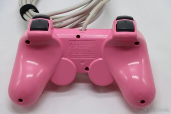 PS2 Slim Pink SCPH-77004 + originál ružový set - 8