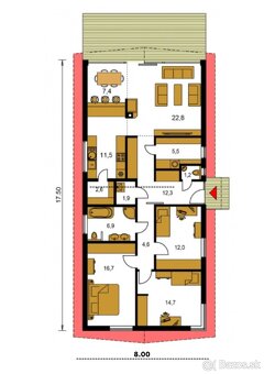 Nízkoenergetická novostavba 4-izbového rodinného domu,ID 560 - 8