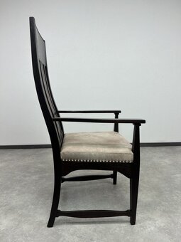Art deco stolička k písaciemu stolu v štýle Charlesa Rennie - 8