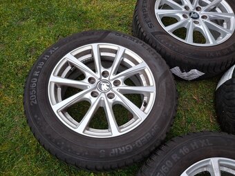 16" ALU 5x112 (škoda a iné) + zimné 205/60 r16 7,5mm TOP - 8