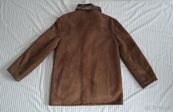 Pánsky kožuch zateplený kabát, veľ.L - 8