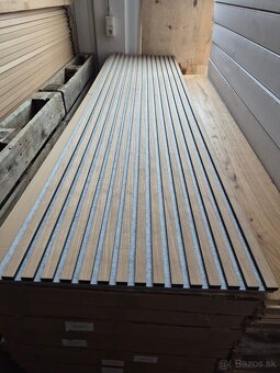 XXL 260x60x2,1cm Akustické panely- DREVO žiadna fólia - 8