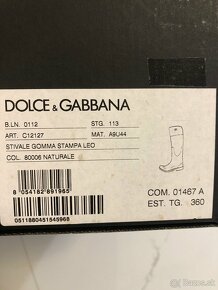 Dolce&Gabbana gumáky - 8