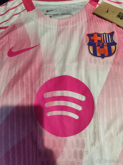 Dres Fc Barcelona Ružový Hráčsky Unikátny Nový s visačkami - 8