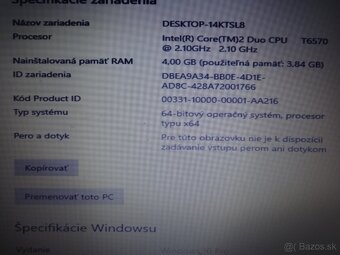 Predám notebook Lenovo ThinkPad SL510 - 8