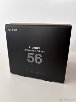 Predám objektív Fuji Fujinon Asph XF 56 1,2 R WR - 8