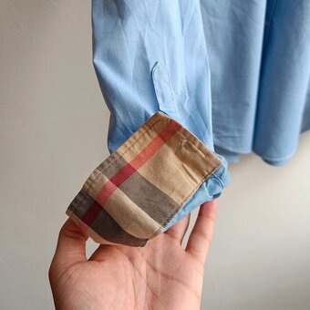 Burberry Brit modrá košeľa s dlhým rukávom elegantná XL - 8