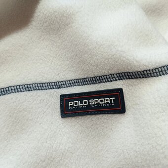 Polo Ralph Lauren sport biela flísová mikina XL - 8