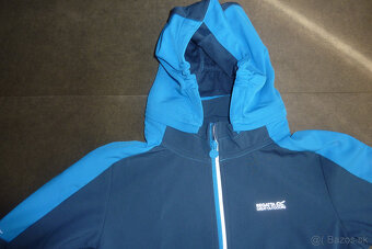 Pekná praktická softšelová bunda, NOVÁ S VISAČKOU, v.164 - 8