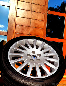 alu R18 5x108, senzory, zimné pneu, orig. Peugeot - 8