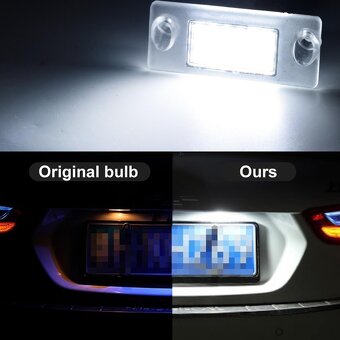 AUDI LED osvetlenie ŠPZ silná biela farba + canbus - 8
