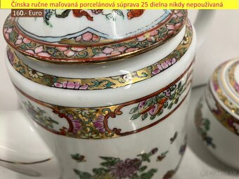 Ručne maľovaná 25 dielna porcelánová súprava - 8