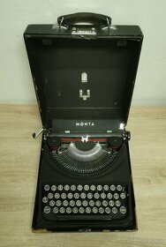 Starožitný písací stroj MONTA Portable z roku 1940 - 8