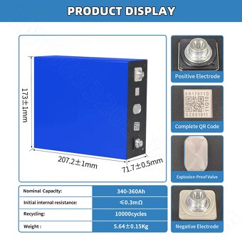 LiFePo4 360Ah 48V 10000 Cycles - 8