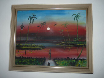 africké ľudové umenie – obrazy 1 - 8