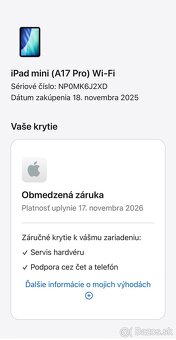 Nový Apple iPad Mini A17 Pro 128gb Wi-Fi Vesmírno Sivý - 8